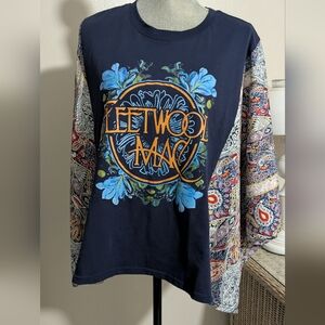 Fleetwood Mac Vintage Women's Unique Kimono Style Top Sz Medium